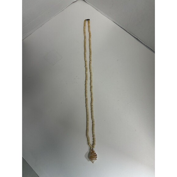 Handmade Beaded Shell Necklace Long - Picture 2 of 4